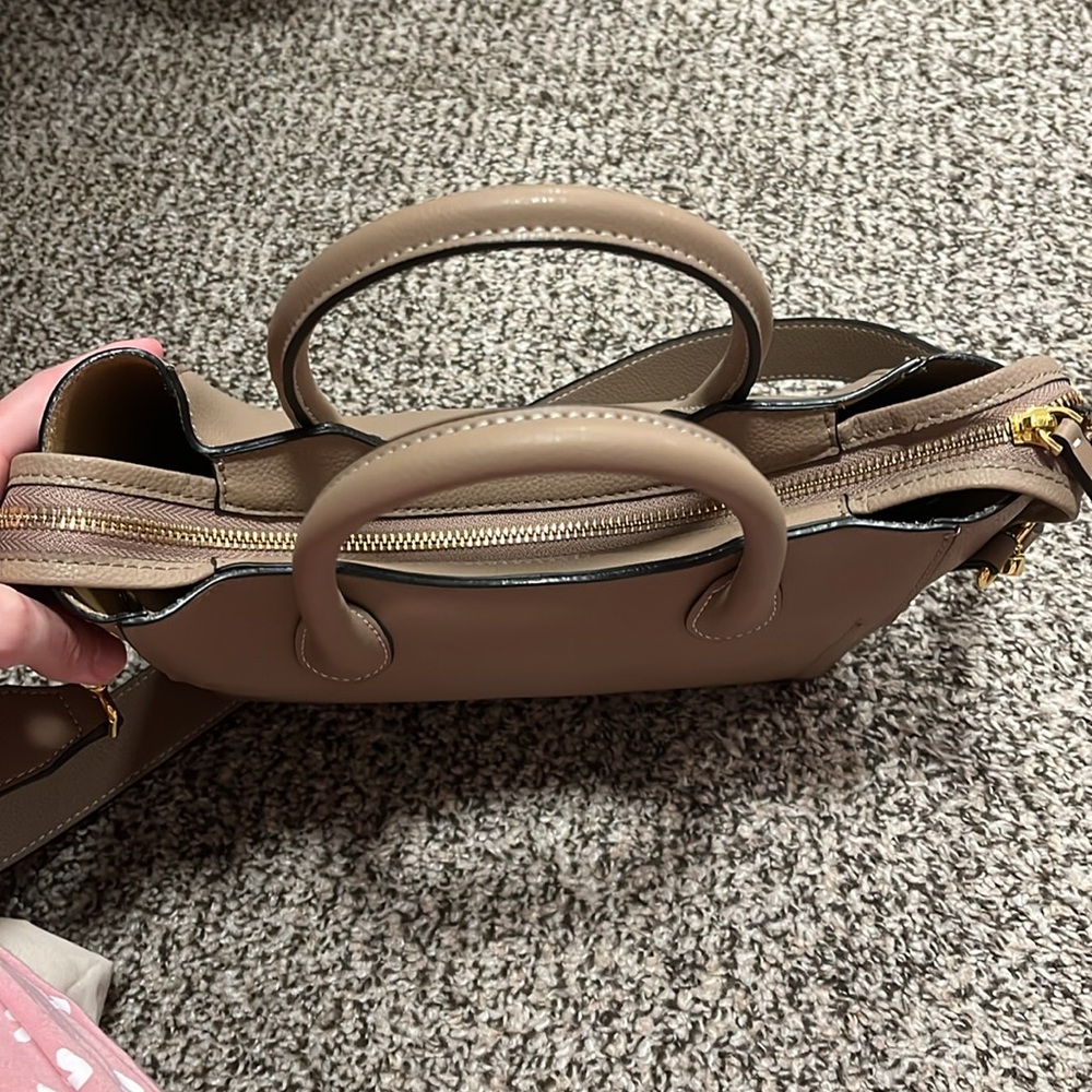AALLYN Lilly satchel in biscotti. - Picture 7 of 9